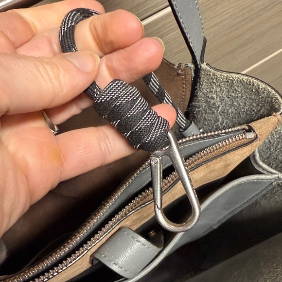 Rag & Bone New York Gray Brown Leather Shoulder Bag Handbag Purse Satchel - Picture 16 of 16